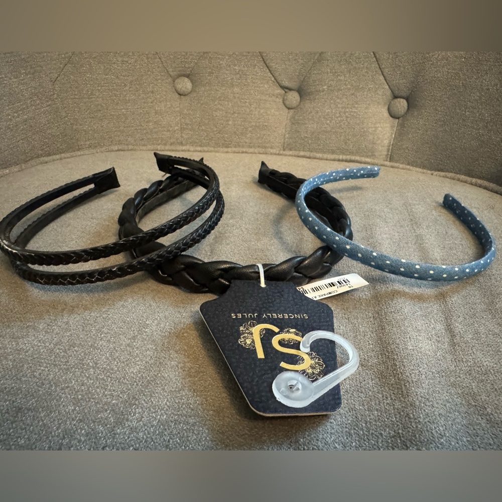 Sincerely Jules Black and Blue Hair Accessories Set